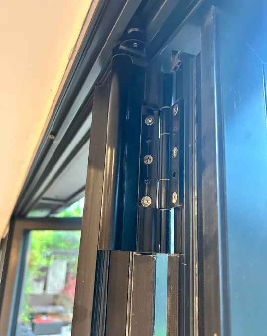 Triton Locksmith replacing heavy-weight commercial butt hinge on hollow metal door