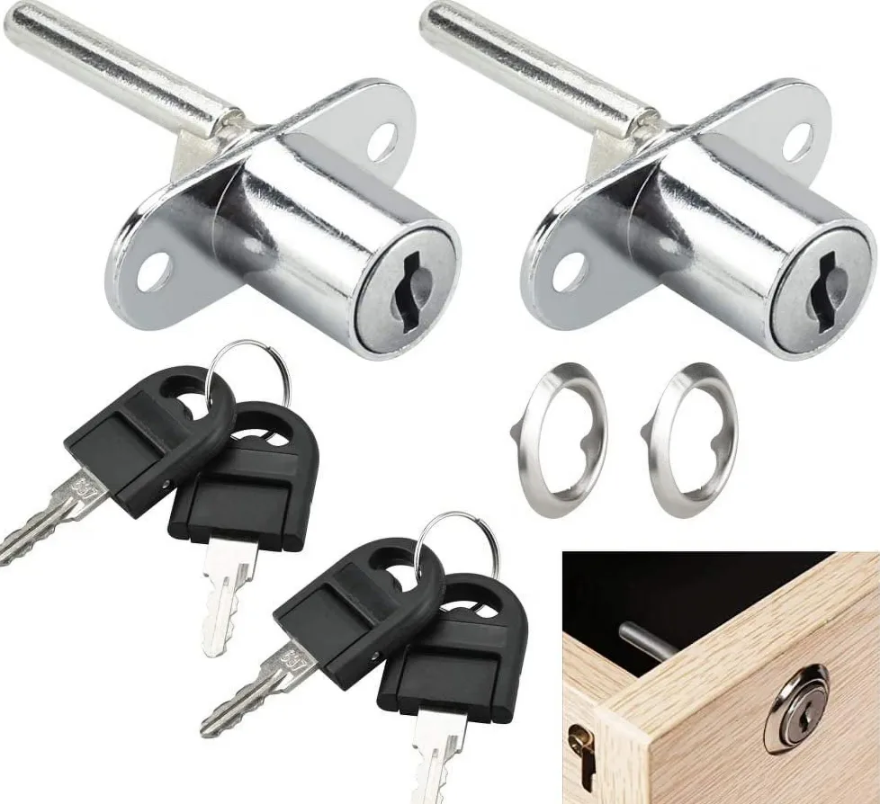 Triton Locksmith replacing cam lock on Steelcase lateral file cabinet at South Florida office