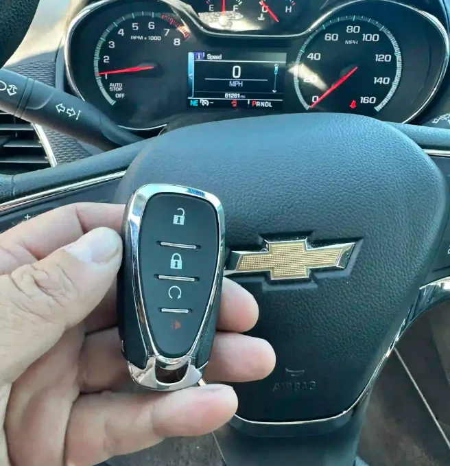 Programming Chevrolet PK3+ transponder key through OBD-II and BCM key relearn procedure