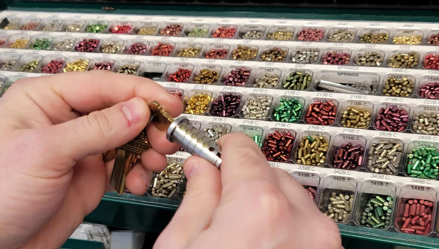 Rekeying house locks with new pin configuration after home purchase in South Florida